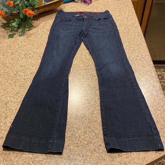 Banana Republic Flare Dark Denim Blue Jeans Limited Edition 28/6 - Picture 4 of 15